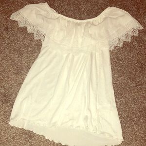 NWOT White Lace Top
